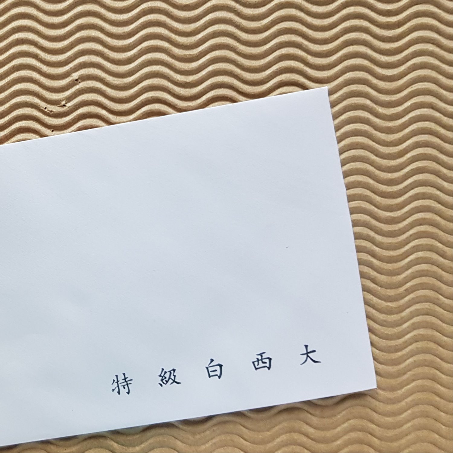 西式信封 ✦ 白牛皮100磅信封 〔特級白西大〕
